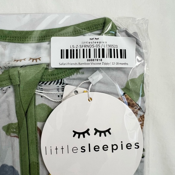 NWT NIB Little Sleepies Safari Friends Zippy 12-18 months - Picture 2 of 5